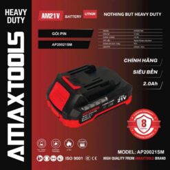 Pin 21V 2.0Ah Amaxtools AP20021SM