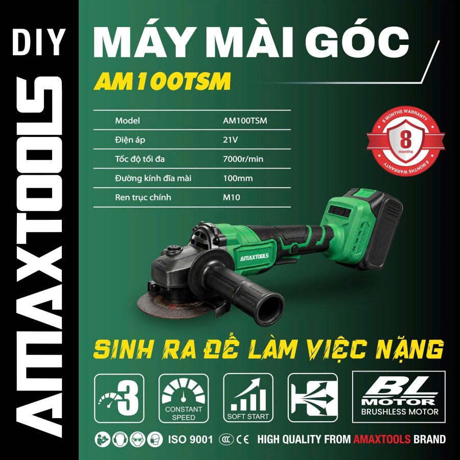 Máy Mài Góc AMAXTOOLS AM100TSM
