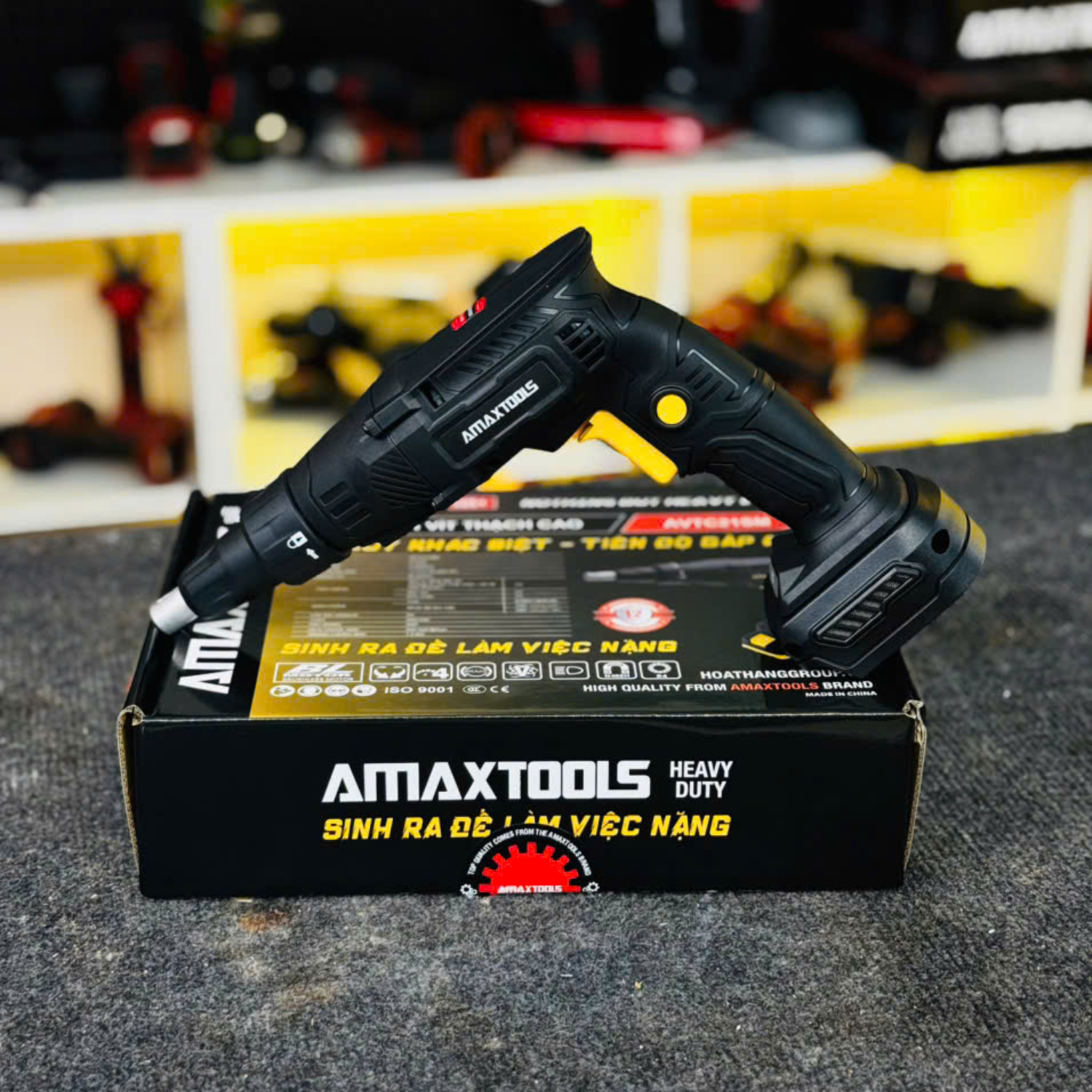 Máy Vặn Vít Thạch Cao Amaxtools AVTC21SM Tốc Độ 4500 v_p, Động Cơ Không Chổi Than 7