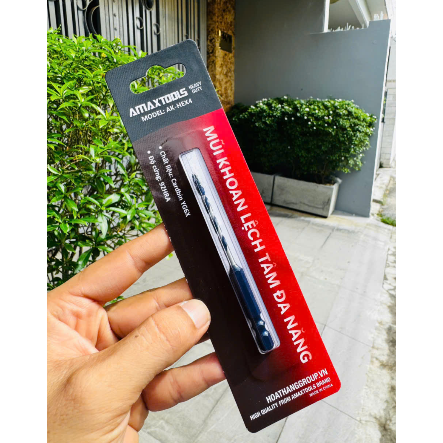 Mũi Khoan Lệch Tâm 4mm Amaxtools AK-HEX4 - Khoan Đá, Bê Tông, Thép, Gạch, Inox 2 Mũi Khoan Lệch Tâm 4mm Amaxtools AK-HEX4 - Khoan Đá, Bê Tông, Thép, Gạch