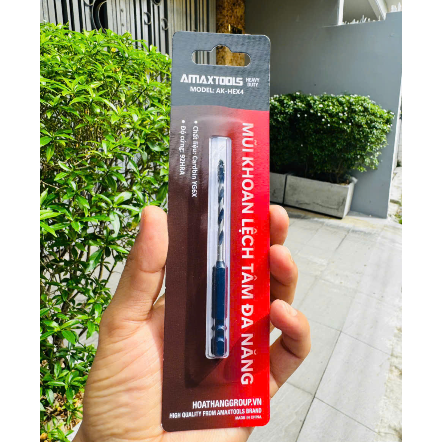 Mũi Khoan Lệch Tâm 4mm Amaxtools AK-HEX4 - Khoan Đá, Bê Tông, Thép, Gạch, Inox 3 Mũi Khoan Lệch Tâm 4mm Amaxtools AK-HEX4 - Khoan Đá, Bê Tông, Thép, Gạch