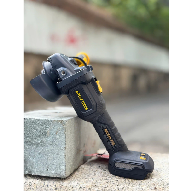 Máy Mài Góc Pin Amaxtools 100mm AM100-SM 21V, Động Cơ Không Chổi Than 1100W 2 Máy Mài Góc Pin Amaxtools 100mm AM100-SM 21V, Động Cơ Không Chổi Than 1100W